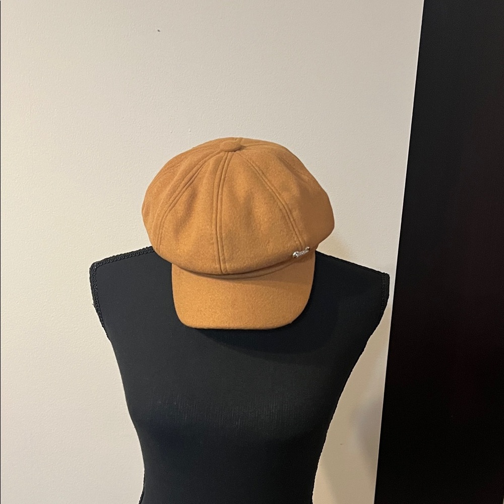 Tan Newsboy Cap